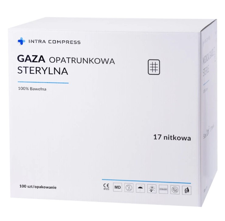 Марля стерильна 17N 1/2м2 100шт